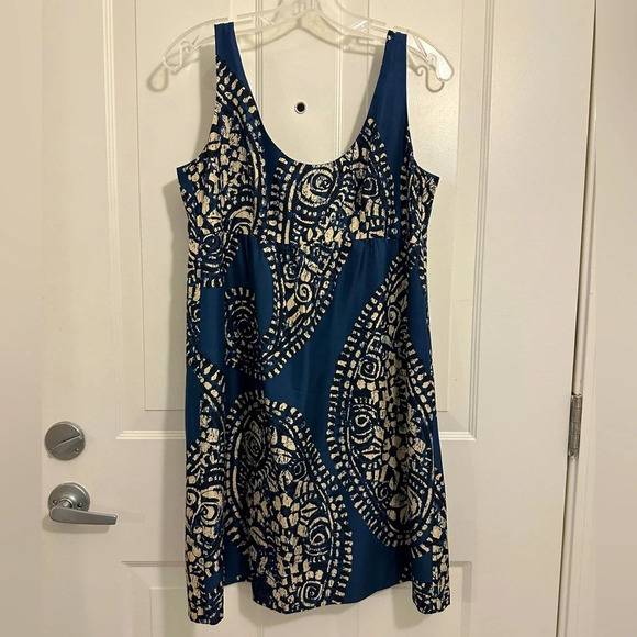 Michael Kors Dresses & Skirts - Michael Kors Silk Blue Paisley Dress 8P